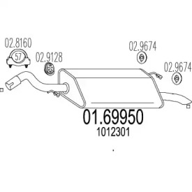 Амортизатор MTS 01.69950