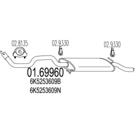 Амортизатор MTS 01.69960