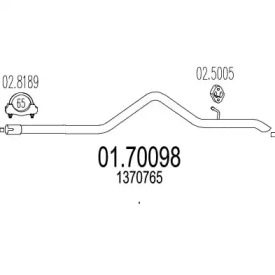 Трубка MTS 01.70098