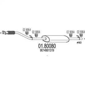 Амортизатор MTS 01.80080