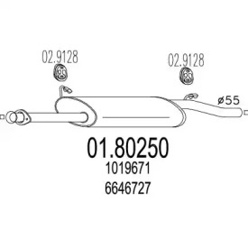 Амортизатор MTS 01.80250