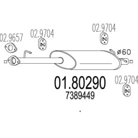 Амортизатор MTS 01.80290