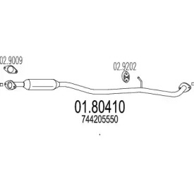 Амортизатор MTS 01.80410