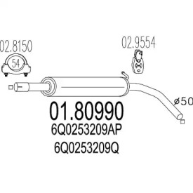 Амортизатор MTS 01.80990