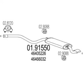 Амортизатор MTS 01.91550