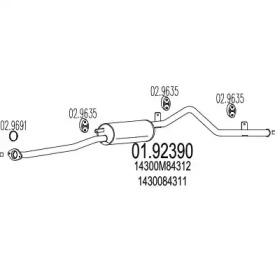 Амортизатор MTS 01.92390