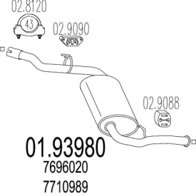 Амортизатор MTS 01.93980