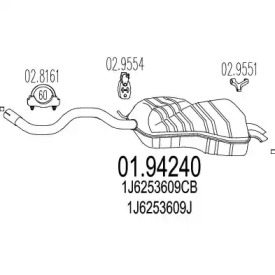 Амортизатор MTS 01.94240