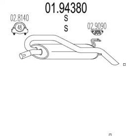 Амортизатор MTS 01.94380