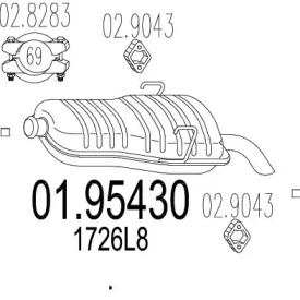 Амортизатор MTS 01.95430