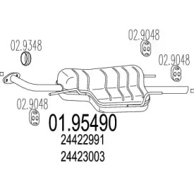 Амортизатор MTS 01.95490