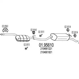 Амортизатор MTS 01.95610