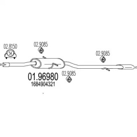 Амортизатор MTS 01.96980