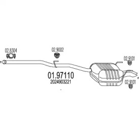 Амортизатор MTS 01.97110