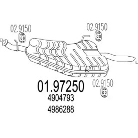 Амортизатор MTS 01.97250