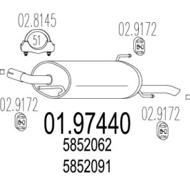 Амортизатор MTS 01.97440