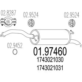 Амортизатор MTS 01.97460