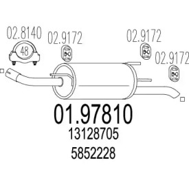 Амортизатор MTS 01.97810