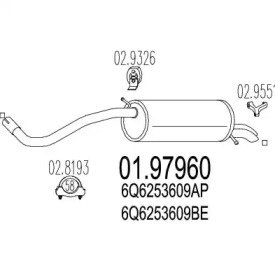 Амортизатор MTS 01.97960