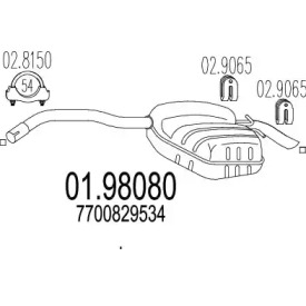 Амортизатор MTS 01.98080