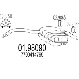 Амортизатор MTS 01.98090