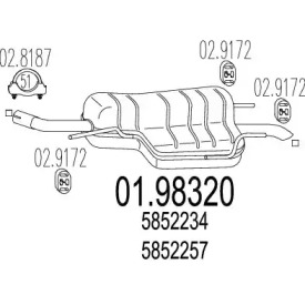 Амортизатор MTS 01.98320