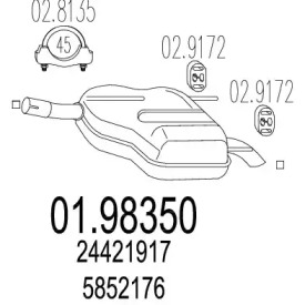 Амортизатор MTS 01.98350