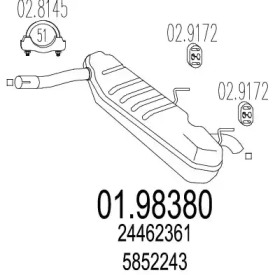 Амортизатор MTS 01.98380