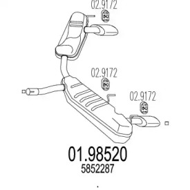 Амортизатор MTS 01.98520