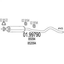 Амортизатор MTS 01.99790