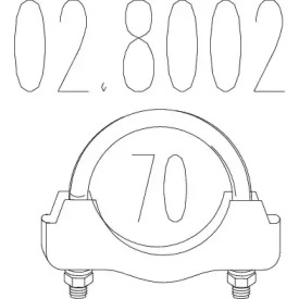 Соединительные элементы трубопровода MTS 02.8002