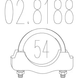 Соединительные элементы трубопровода MTS 02.8188