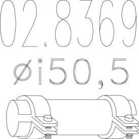 Соединительные элементы трубопровода MTS 02.8369