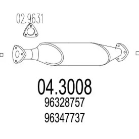 Катализатор MTS 04.3008