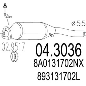 Катализатор MTS 04.3036