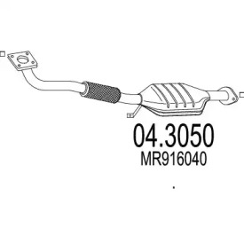 Катализатор MTS 04.3050