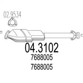 Катализатор MTS 04.3102