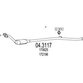 Катализатор MTS 04.3117