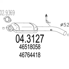 Катализатор MTS 04.3127