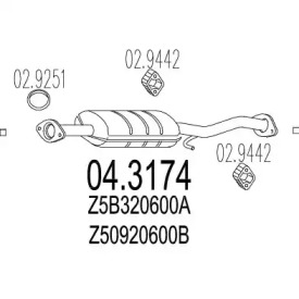Катализатор MTS 04.3174