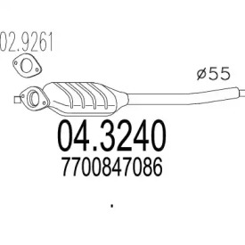 Катализатор MTS 04.3240