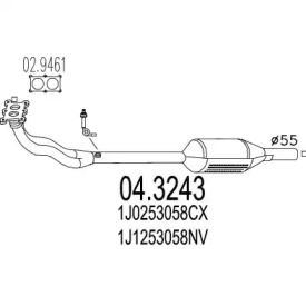 Катализатор MTS 04.3243