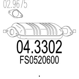 Катализатор MTS 04.3302