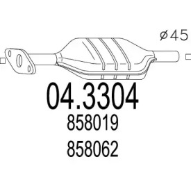 Катализатор MTS 04.3304