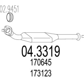 Катализатор MTS 04.3319
