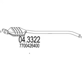 Катализатор MTS 04.3322