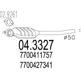 Катализатор MTS 04.3327