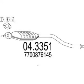 Катализатор MTS 04.3351