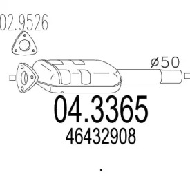 Катализатор MTS 04.3365