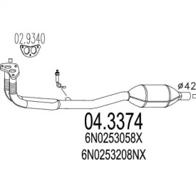 Катализатор MTS 04.3374